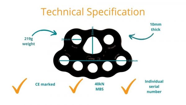 5-Toe Aerial Rigging Plate